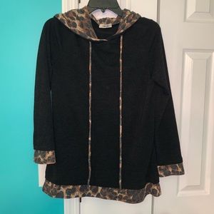 Black lightweight hoodie